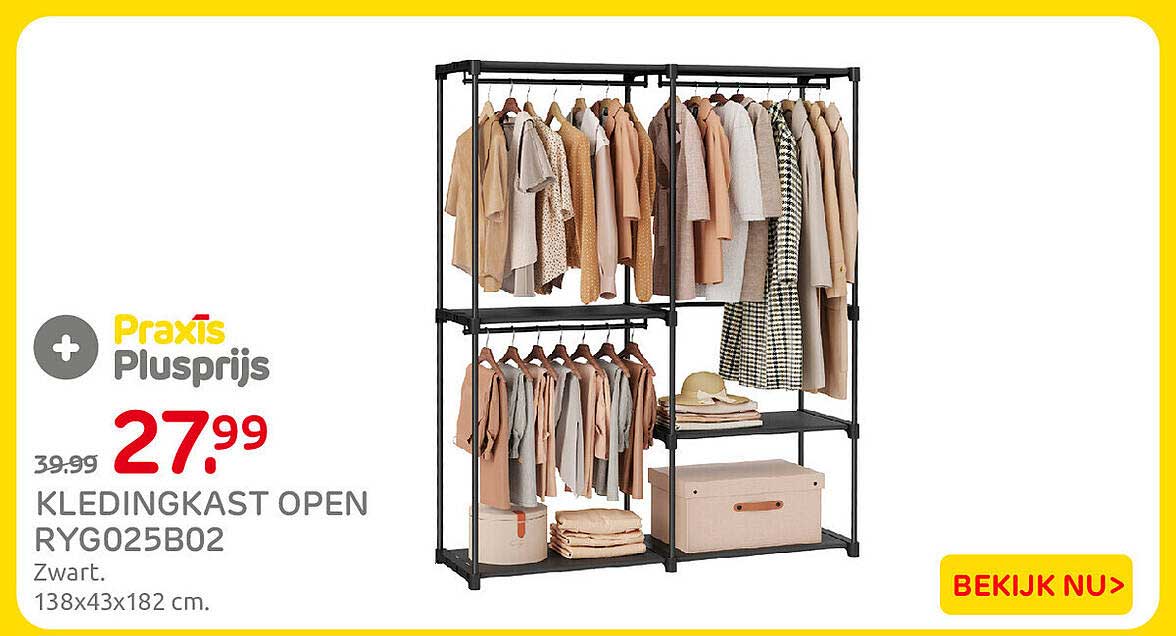 KLEDINGKAST OPEN RYG025B02
