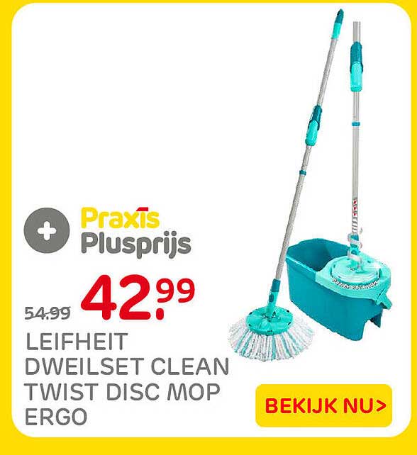 LEIFHEIT DWEILSET CLEAN TWIST DISC MOP ERGO