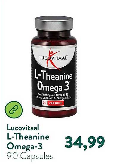 Lucovitaal L-Theanine Omega-3 90 Capsules