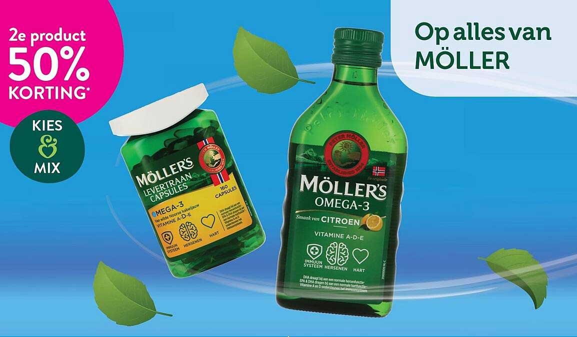 Op alles van Möller 2e product 50% korting
