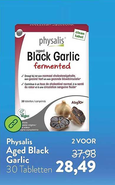 Physalis Aged Black Garlic 30 Tabletten 2 VOOR