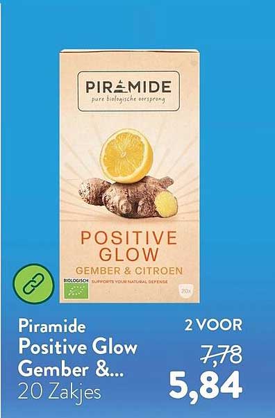 Piramide Positive Glow Gember & Citroen 20 Zakjes 2 VOOR