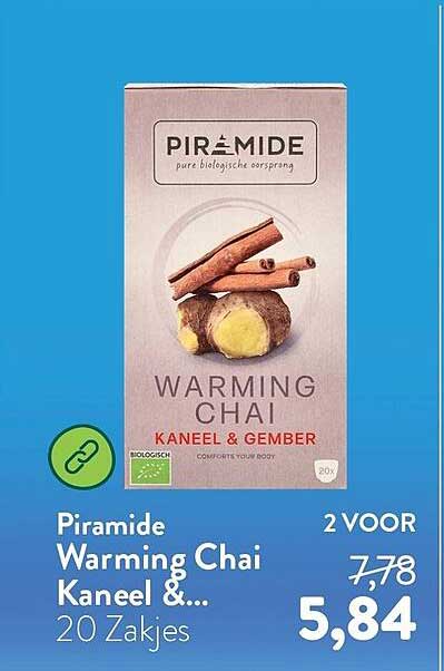 Piramide Warming Chai Kaneel &... 20 Zakjes 2 VOOR