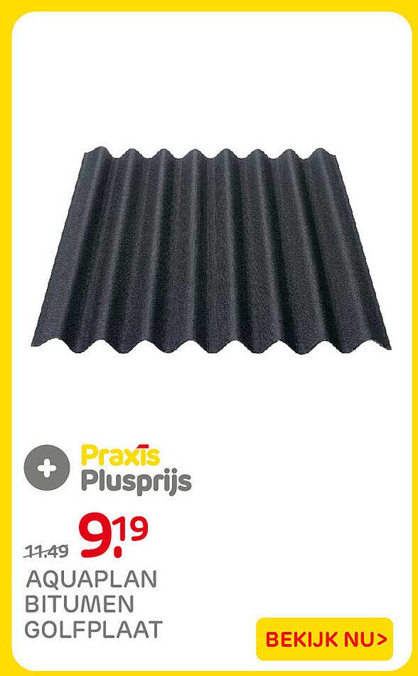 Praxis Plusprijs AQUAPLAN BITUMEN GOLFPLAAT