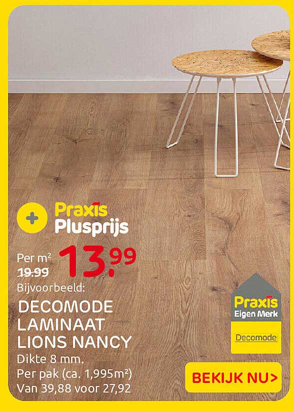 Praxis Plusprijs DECOMODE LAMINAAT LIONS NANCY