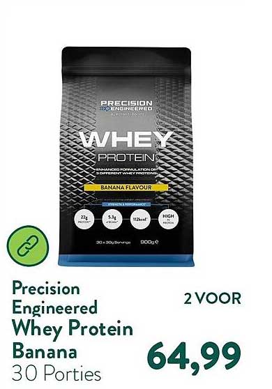 Precision Engineered Whey Protein Banana 30 Porties 2 VOOR