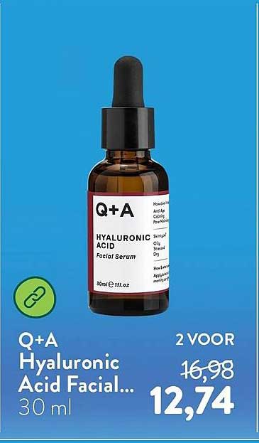 Q+A Hyaluronic Acid Facial... 30 ml 2 VOOR