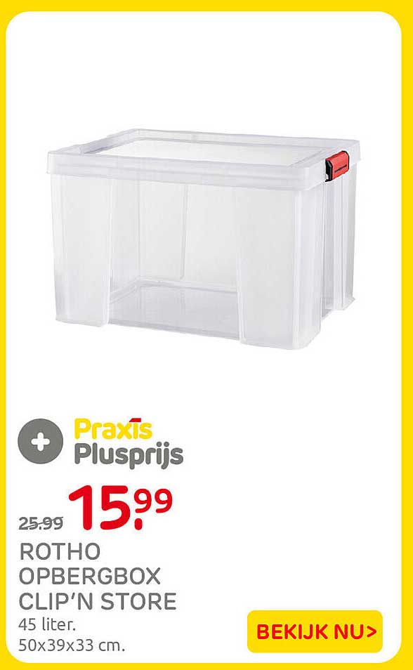 ROTHO OPBERGBOX CLIP'N STORE