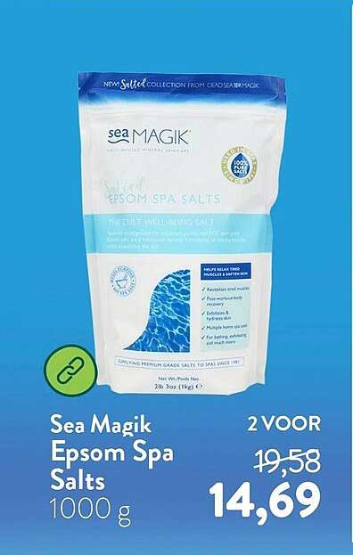 Sea Magik Epsom Spa Salts 1000 g 2 VOOR