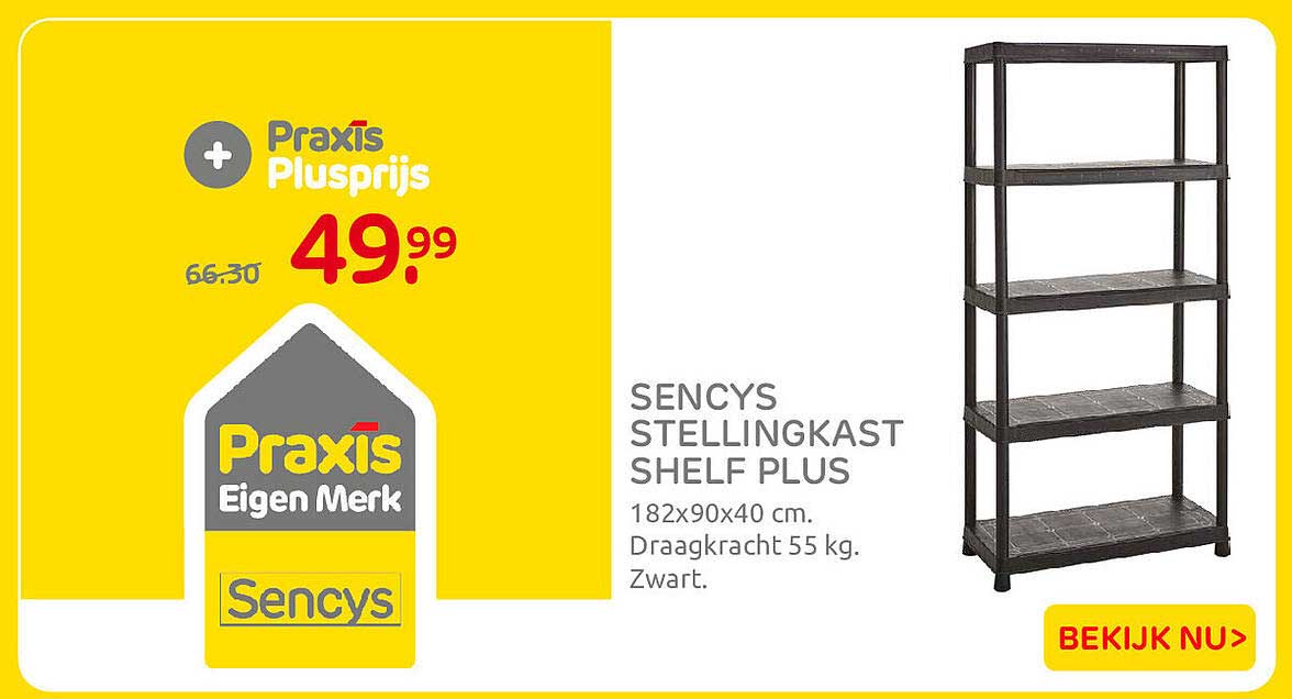 Sencys stellingkast Shelf Plus