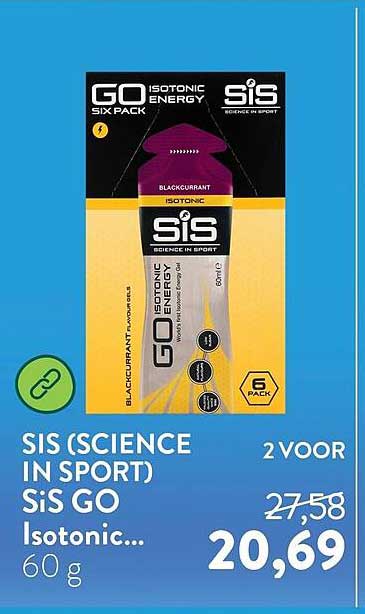 SIS (SCIENCE IN SPORT) SiS GO Isotonic... 60 g 2 VOOR