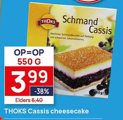THOKS Cassis cheesecake