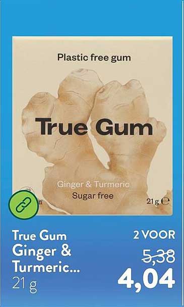 True Gum Ginger & Turmeric... 2 VOOR