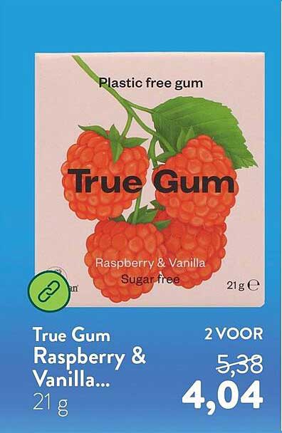 True Gum Raspberry & Vanilla... 2 VOOR
