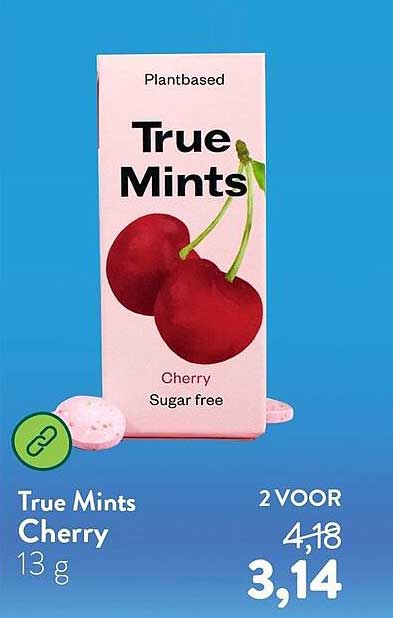 True Mints Cherry 13 g 2 VOOR