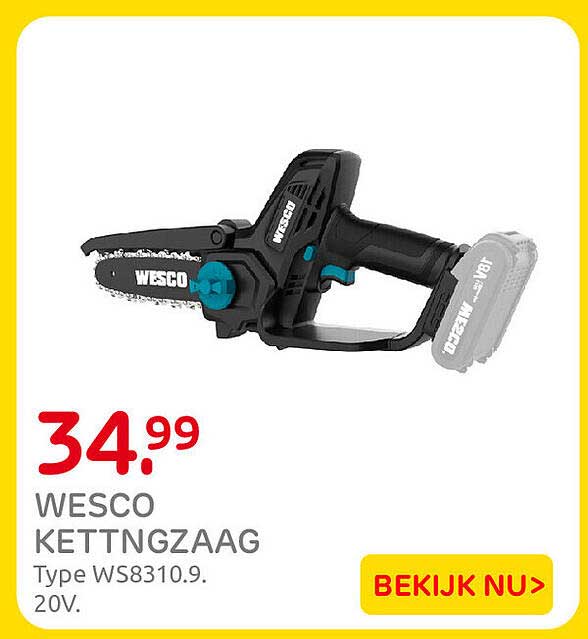 WESCO KETTINGZAAG Type WS8310.9. 20V.