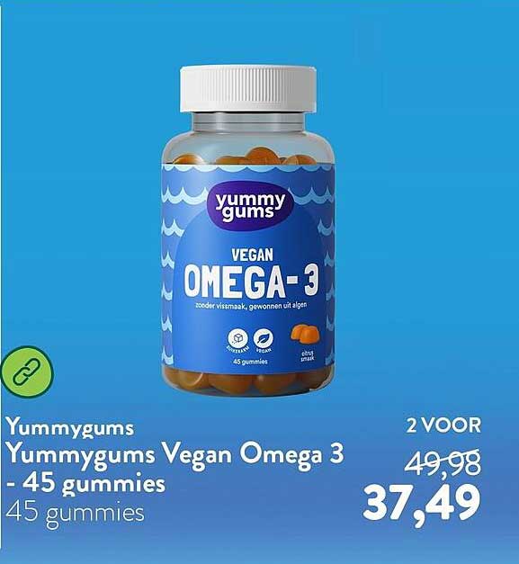 Yummygums Vegan Omega 3 - 45 gummies