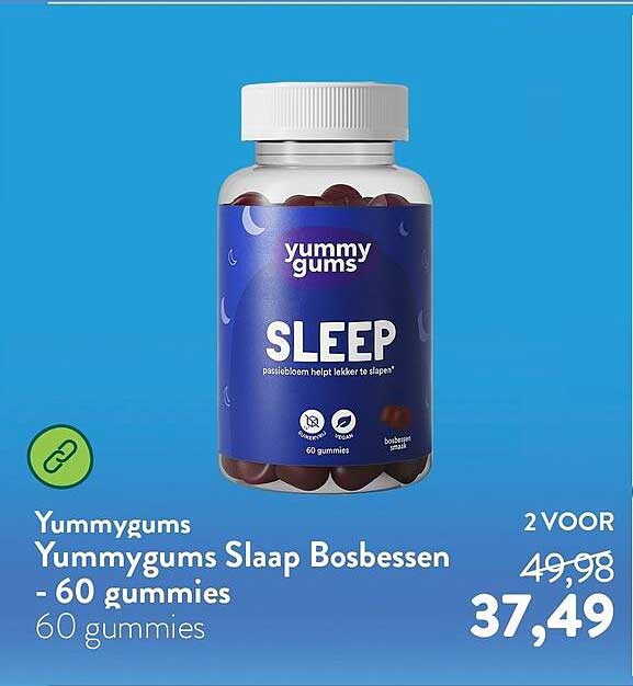 Yummygums Yummygums Slaap Bosbessen - 60 gummies