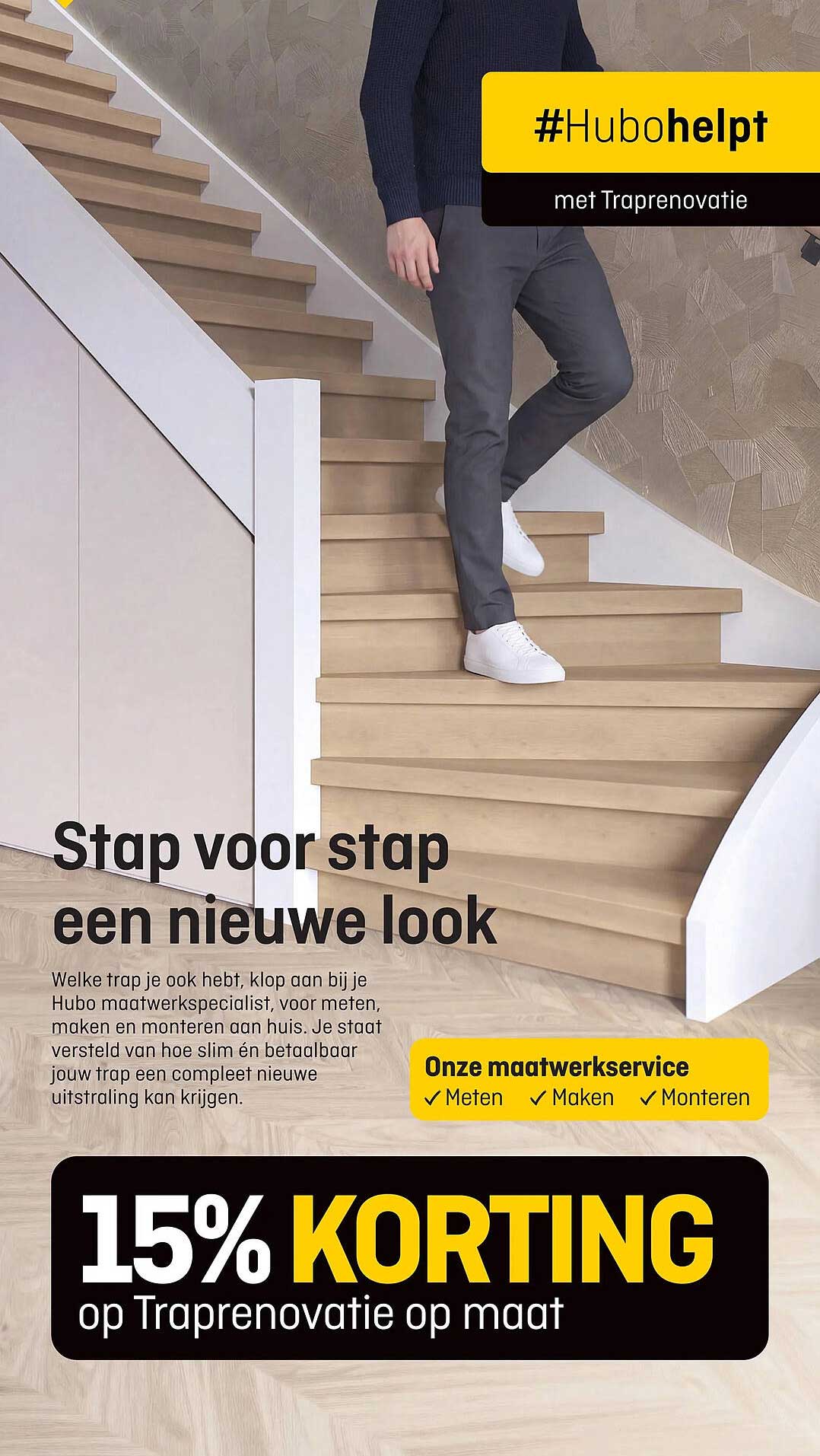 15% KORTING op Traprenovatie op maat