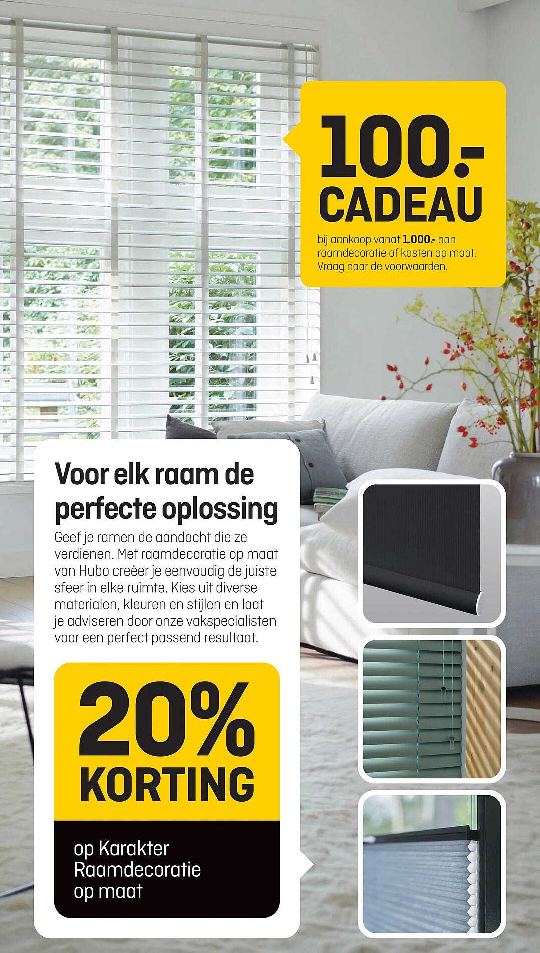 20% KORTING op Karakter Raamdecoratie op maat