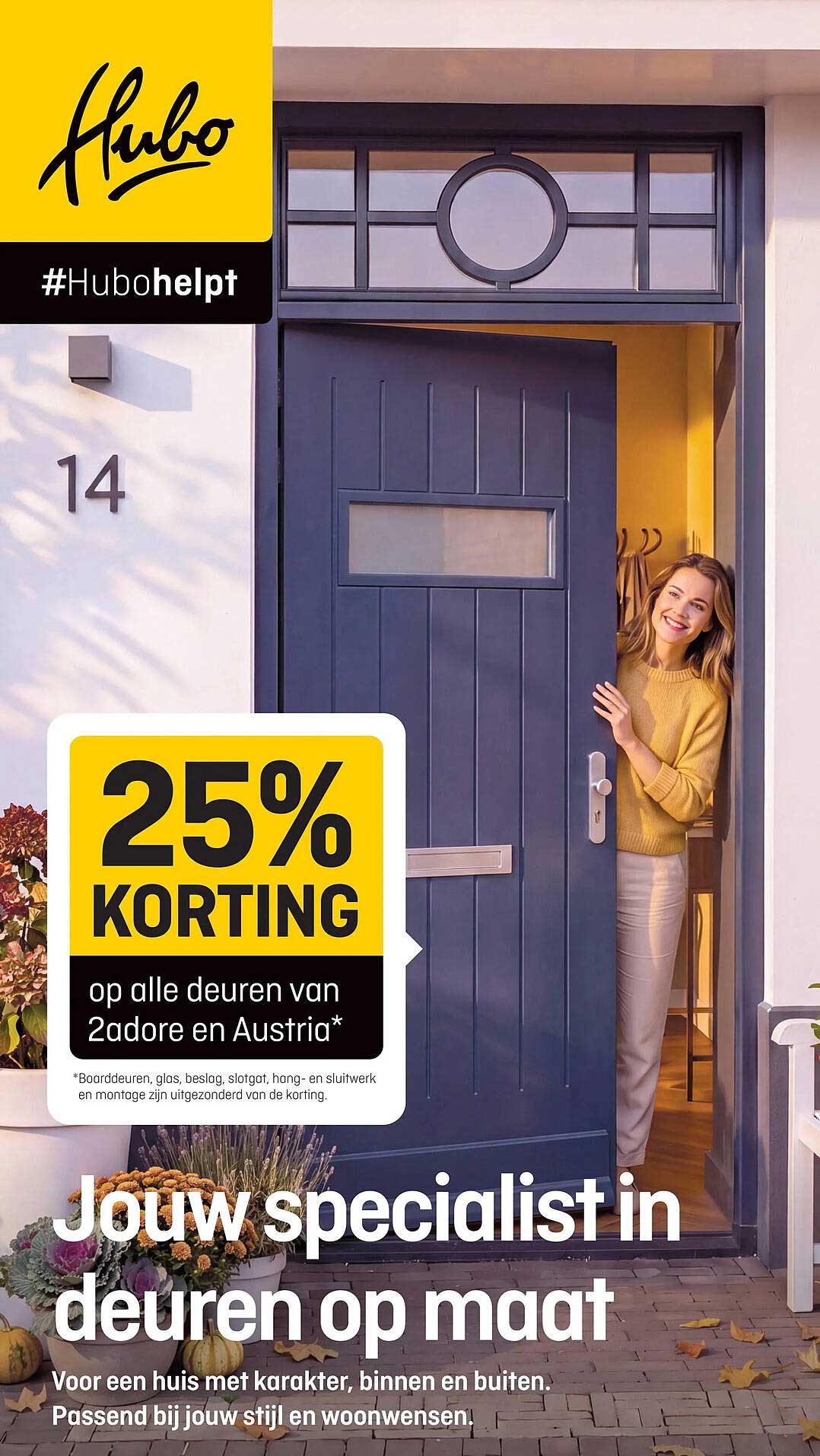 25% KORTING op alle deuren van 2adore en Austria*