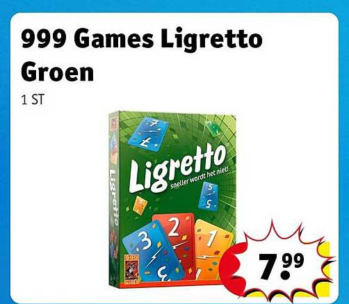 999 Games Ligretto Groen