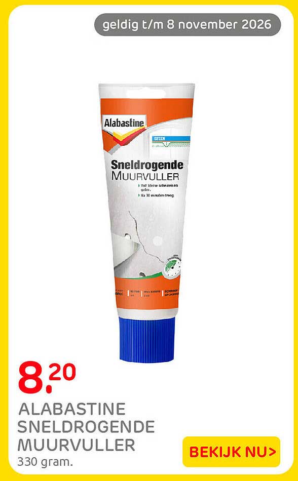 Alabastine sneldrogende muurvuller
