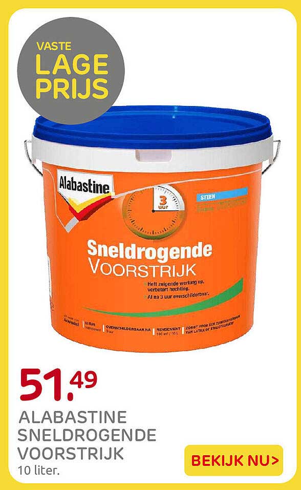 Alabastine sneldrogende voorstrijk