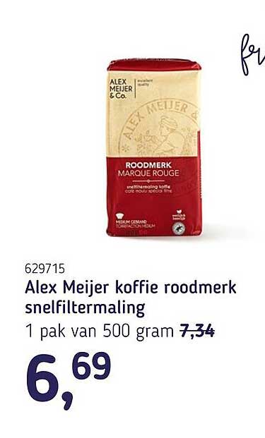 Alex Meijer koffie roodmerk snelfiltermaling