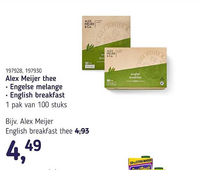 Alex Meijer thee • Engelse melange • English breakfast
