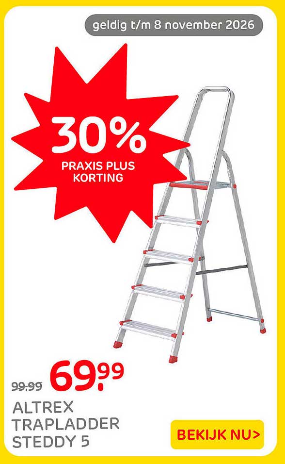 ALTREX TRAPLADDER STEDDY 5 30% PRAXIS PLUS KORTING