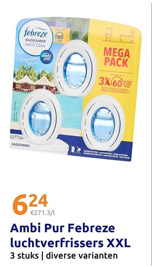 Ambi Pur Febreze luchtverfrissers XXL