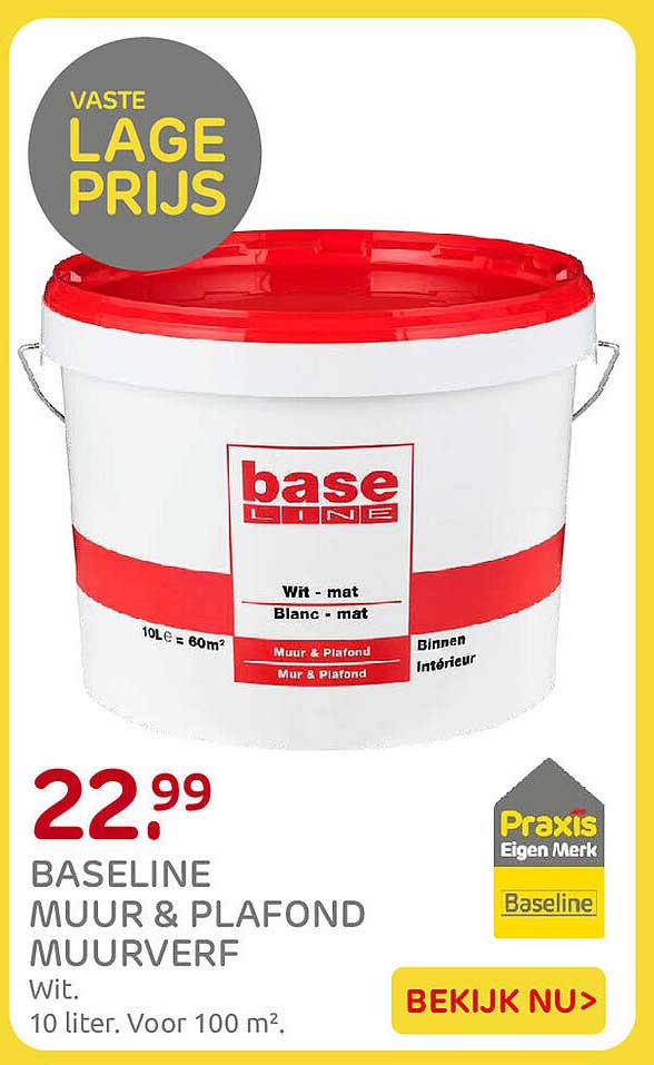 BASELINE MUUR & PLAFOND MUURVERF Wit