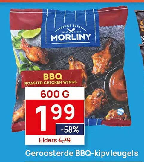 BBQ ROASTED CHICKEN WINGS 600 G -58%
