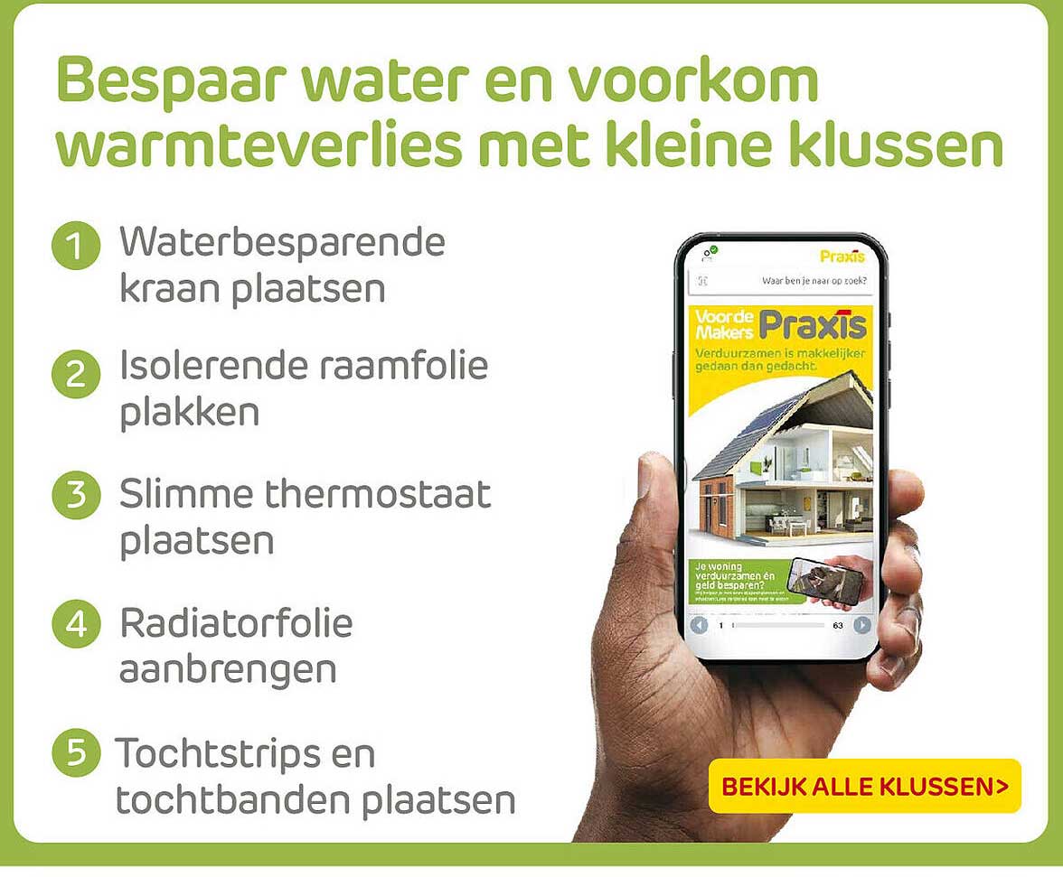 Bespaar water en voorkom warmteverlies met kleine klussen