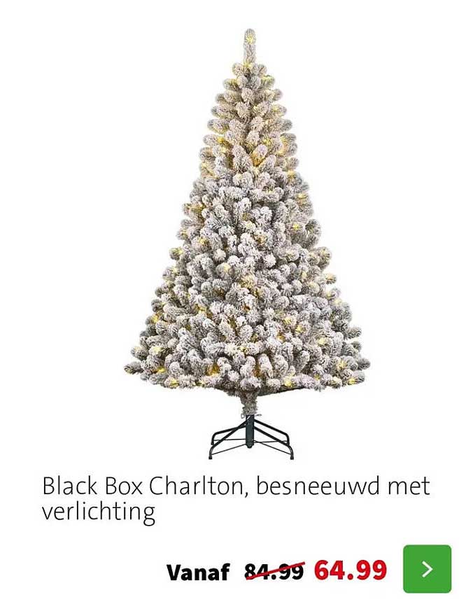 Black Box Charlton, besneeuwd met verlichting