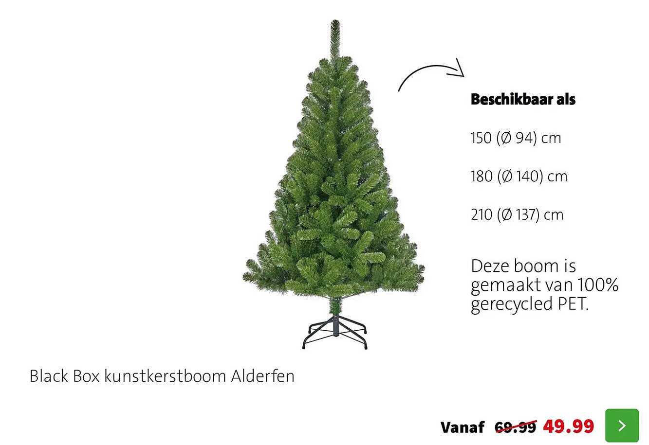Black Box kunstkerstboom Alderfen