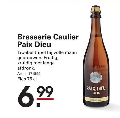 Brasserie Caulier Paix Dieu