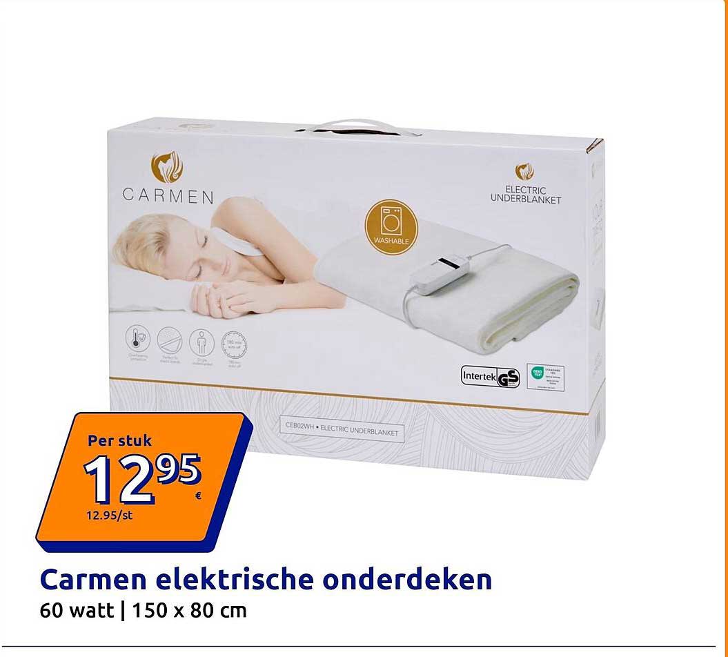 Carmen elektrische onderdeken
