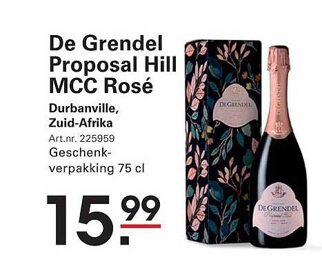 De Grendel Proposal Hill MCC Rosé