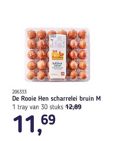 De Rooie Hen scharrelei bruin M