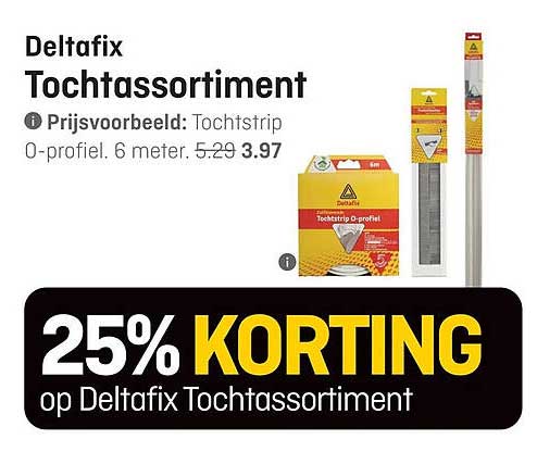 Deltafix Tochtassortiment 25% KORTING