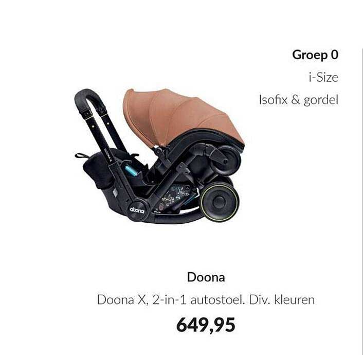 Doona X, 2-in-1 autostoel. Div. kleuren