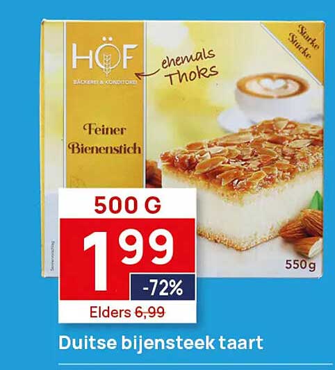 Duitse bijensteek taart
