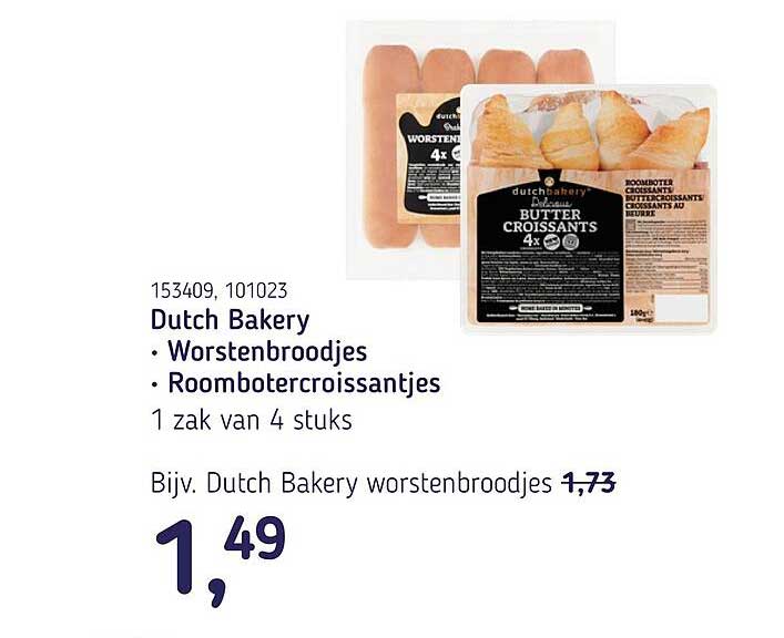 Dutch Bakery • Worstenbroodjes • Roombotercroissantjes