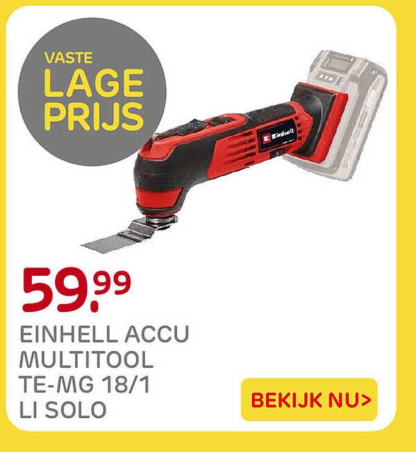 EINHELL ACCU MULTITOOL TE-MG 18/1 LI SOLO