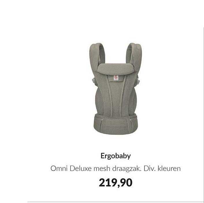 Ergobaby Omni Deluxe mesh draagzak. Div. kleuren