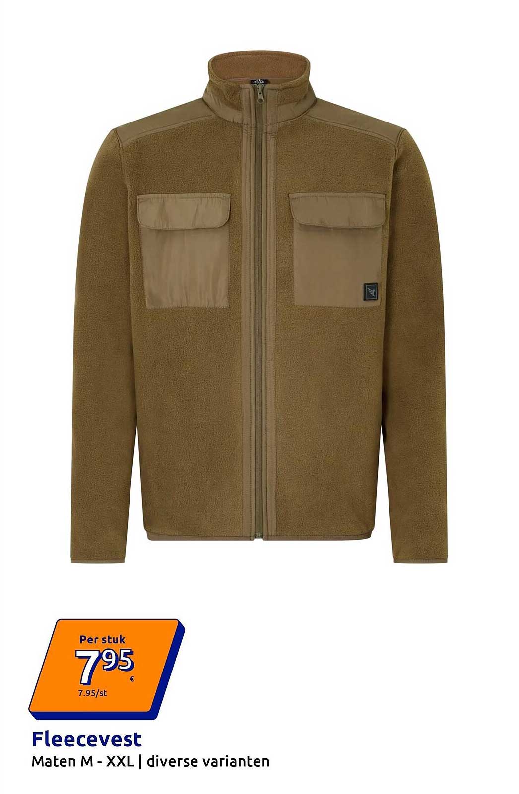 Fleecevest Maten M - XXL | diverse varianten