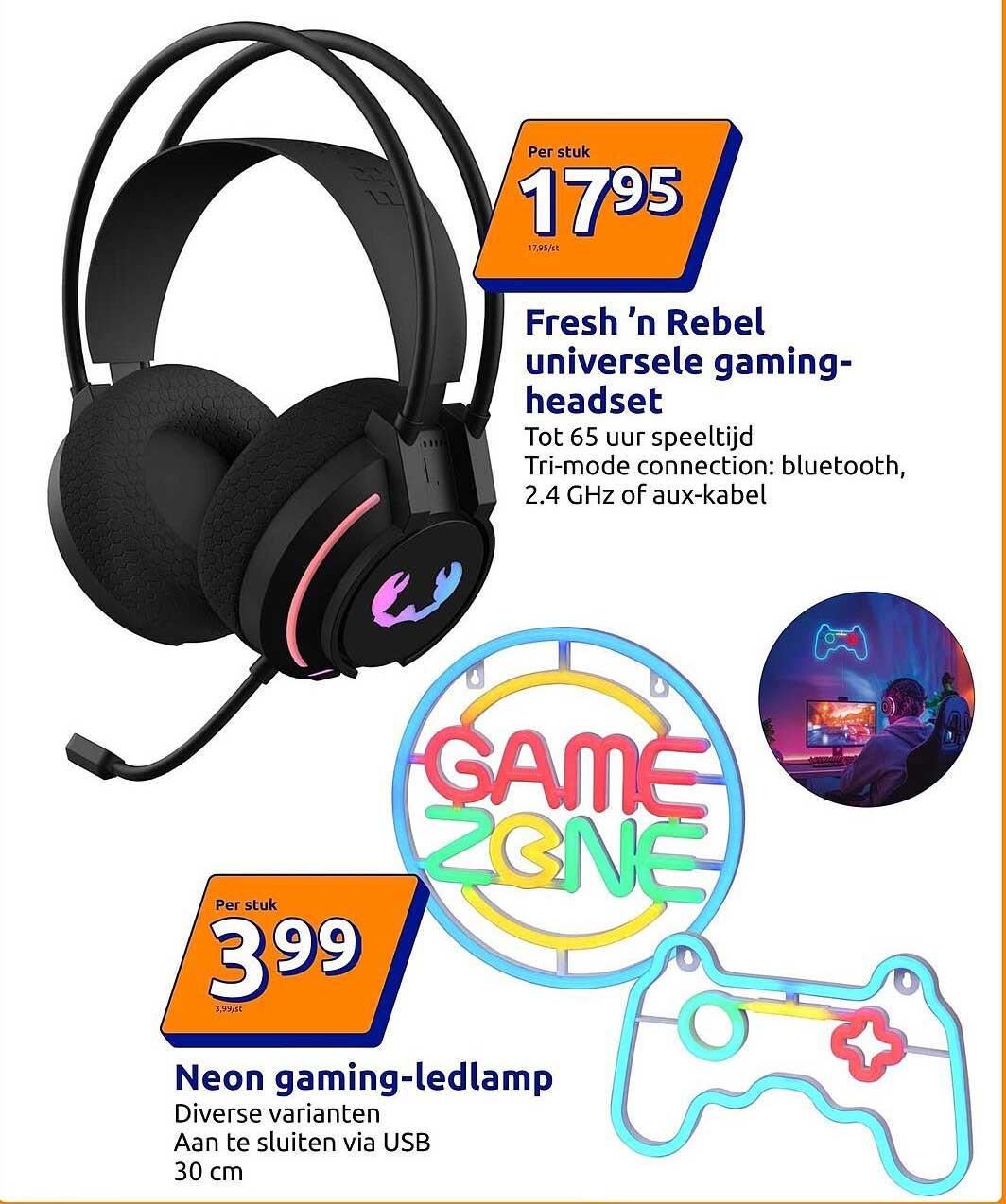 Fresh ’n Rebel universele gaming-headset