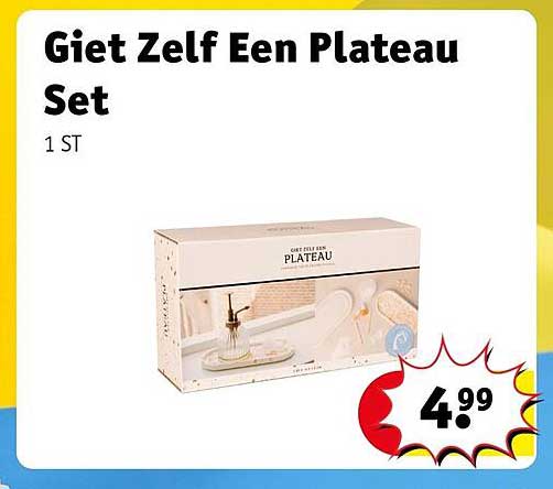 Giet Zelf Een Plateau Set 1 ST